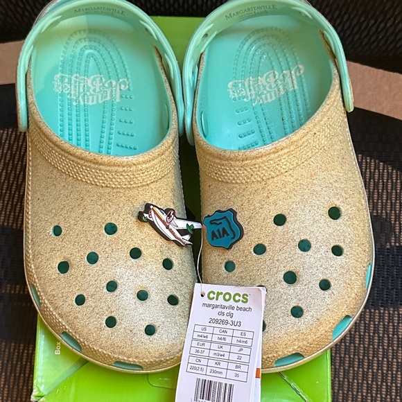 NEW! CROCS Jimmy Buffett “Sand” & “Water” M4W6 Women 6 beach margaritaville shoe - Picture 1 of 16